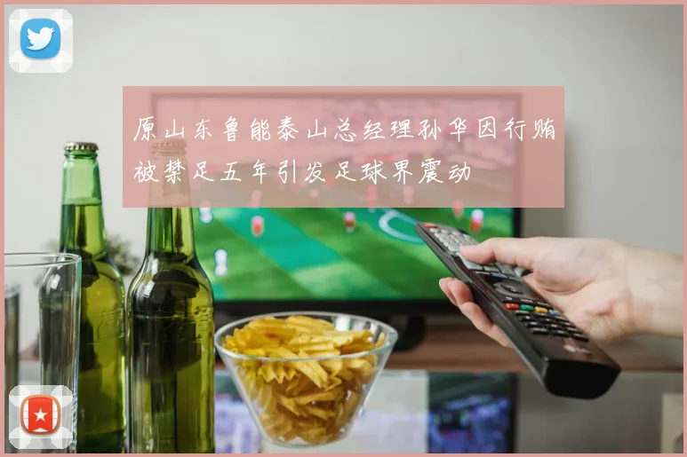 原山东鲁能泰山总经理孙华因行贿被禁足五年引发足球界震动